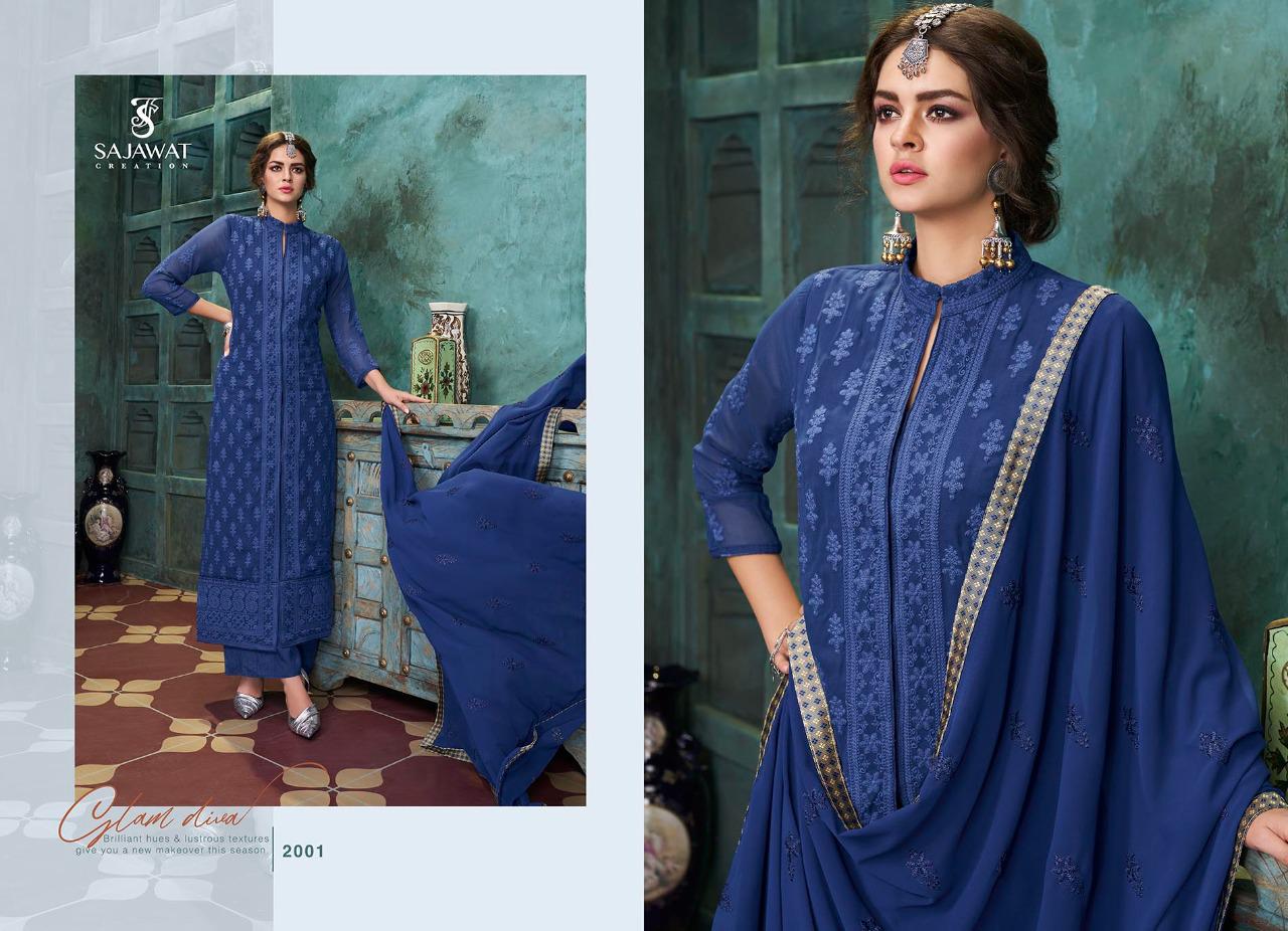 Georgette Heavy Embroided Suits (LAKHNAVI) at Rs 1299 | Georgette  Embroidered Suits in Delhi | ID: 14064737655