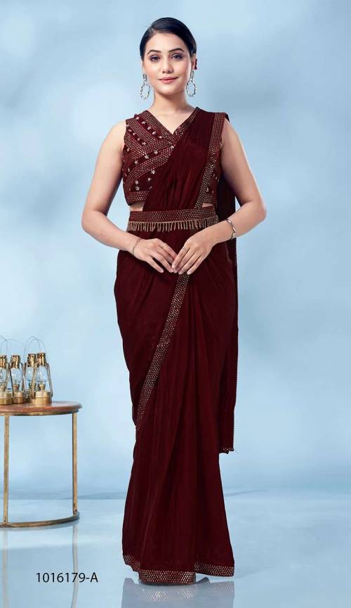 Aamoha Trendz Ready To Wear Designer Saree 1016179 Colors