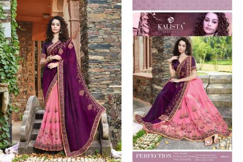 Kalista Platinum 89008-89015 Barfi Silk Saree