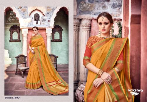 Kakshya Gitanjali 8001-8008 Series Cotton Silk Saree