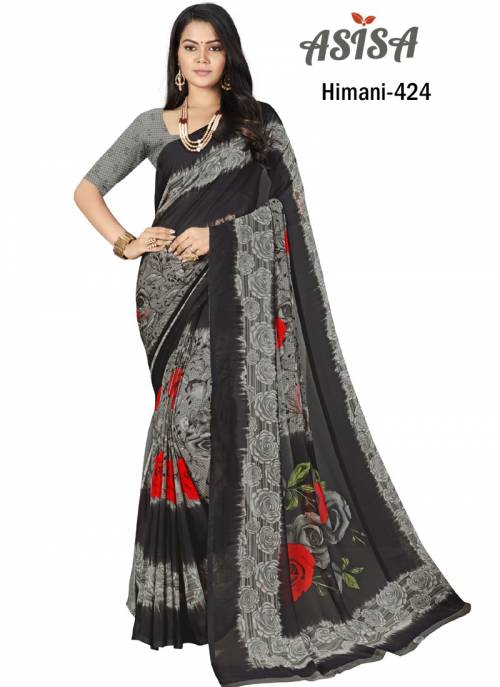 Asisa Himani 401-424 Georgette Printed Saree