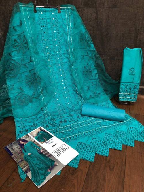 Pakistani Designer Suit Rouche KF-106 Colors