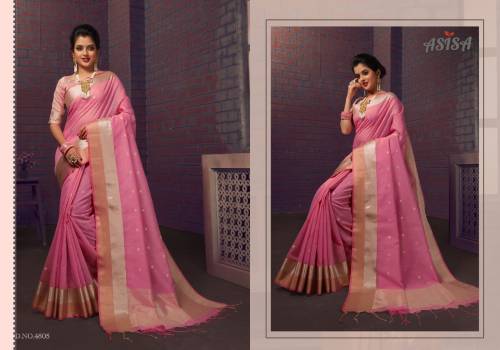 Asisa Kajal 4801-4811 Linen Skub Fancy Saree