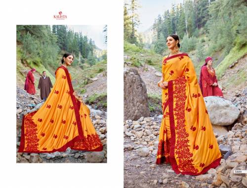Kalista Fashions Orange 5887-5894 Series Sarees