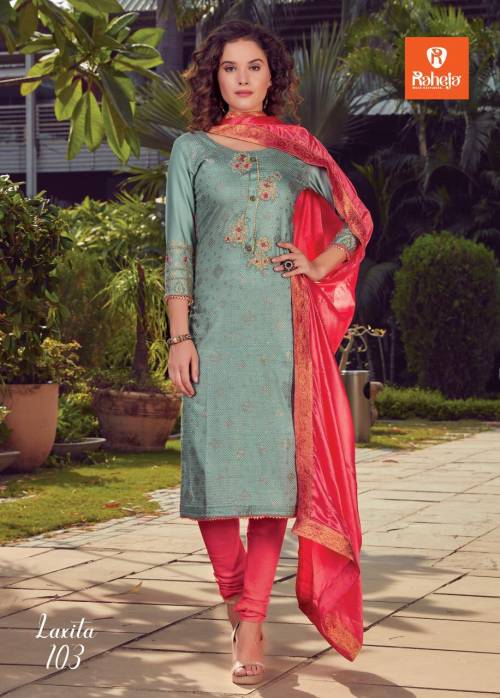 Raheja Laxita 101-106 Straight Churidar Suit