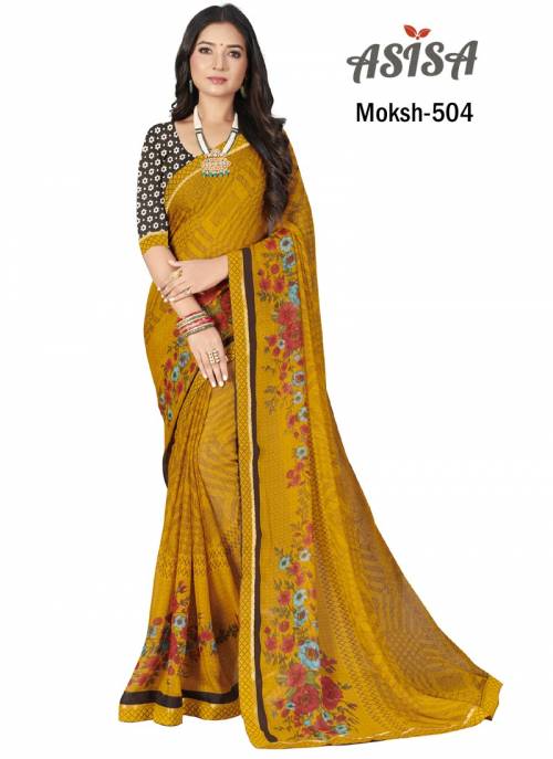 Asisa Moksh 501-508 Georgette Printed Saree