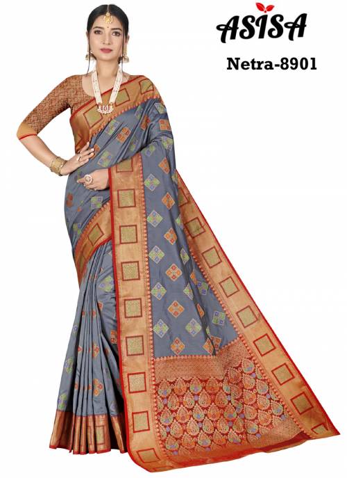 Asisa Netra 8901-8911 Banarasi Silk Designer Saree