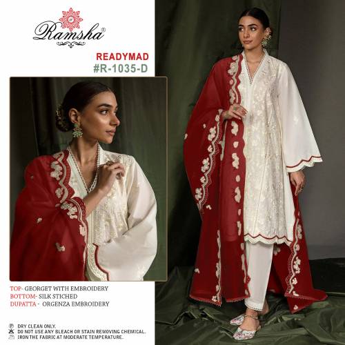 Ramsha Suit Ready Made R-1035 Nx Colors