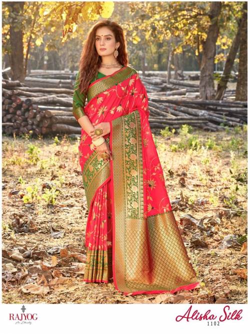 Rajyog Fabrics Alisha Silk 1101-1107 Festive Saree