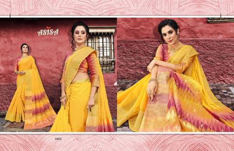 Asisa Ria Crepe 6801-6804 Designer Party Wear Saree