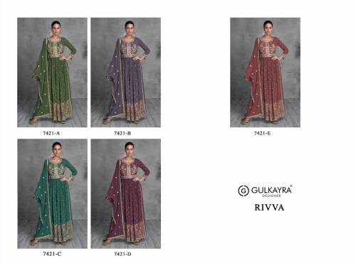 GULKAYRA DESIGNER RIVVA 7421 COLORS