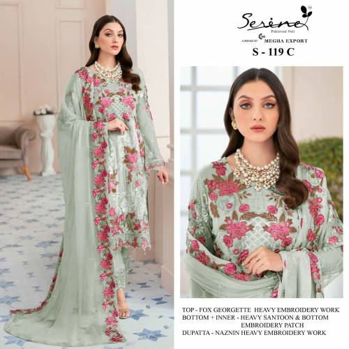 Serine Pakistani Suit S-119 Colors