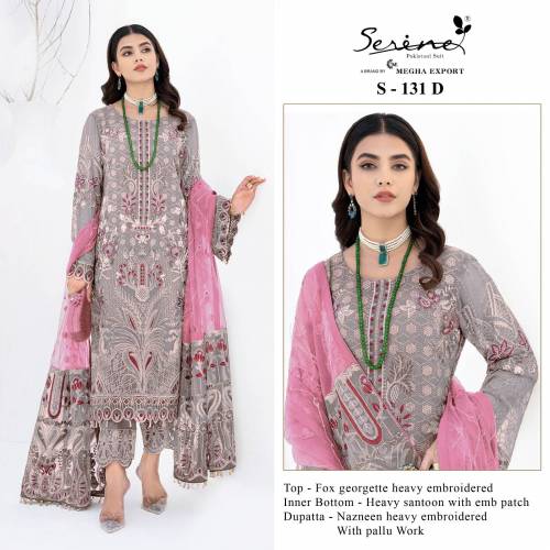 Serine Pakistani Suit S-131 Colors