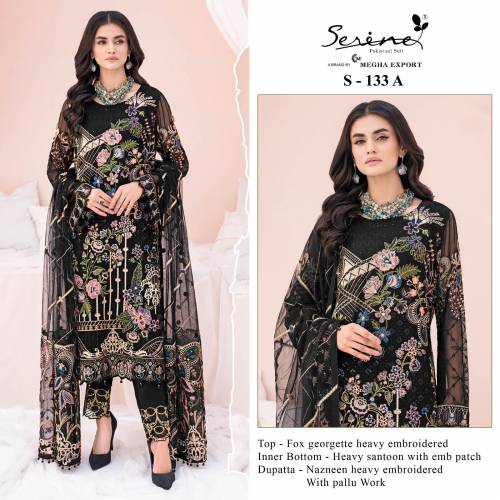 Serine Pakistani Suit S-133 Colors