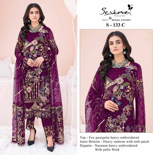 Serine Pakistani Suit S-133 Colors