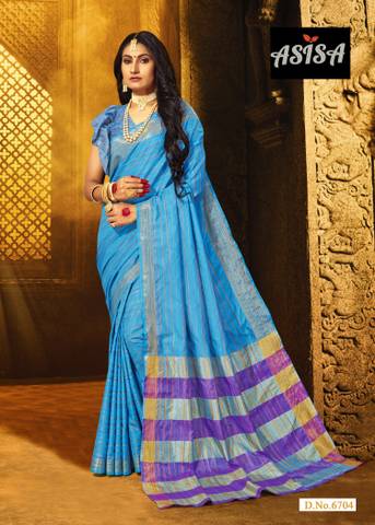 Asisa Shreya 6701-6706 Cotton Silk Designer Party Wear Saree