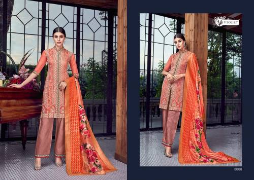 Swagat Violet Sezane 8001-8009 Pakistani Style Palazzo Salwar Suit