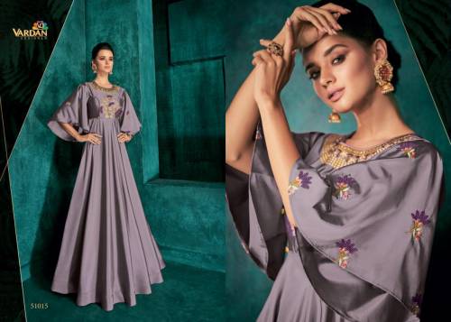 Vardan Designer Rozi Vol1 51011-51018 Series Silk Gown