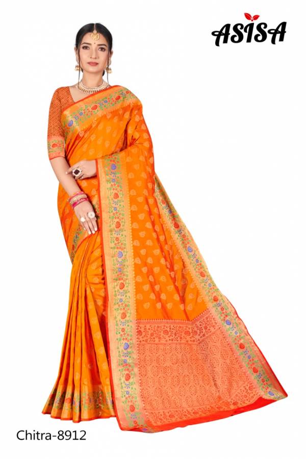 Asisa Chitra 8912-8920 Banarasi Silk Saree