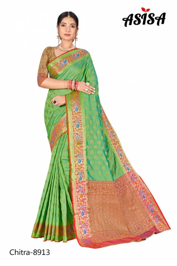 Asisa Chitra 8912-8920 Banarasi Silk Saree