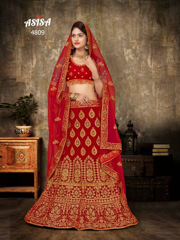 Asisa Dulhan Vol2 4809-4817 Velvet Lehenga