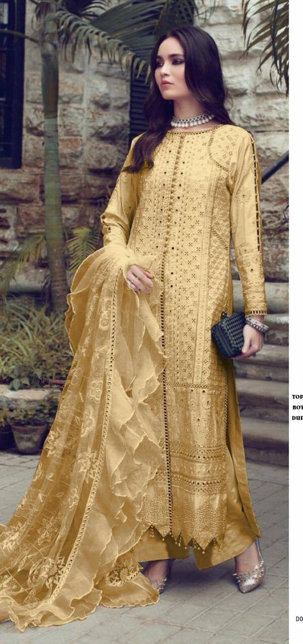 Pakistani Designer Suit Rouche KF-106 Colors
