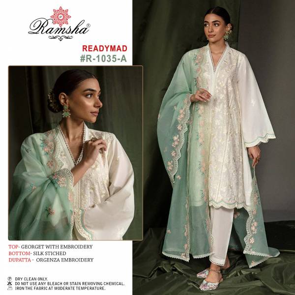Ramsha Suit Ready Made R-1035 Nx Colors