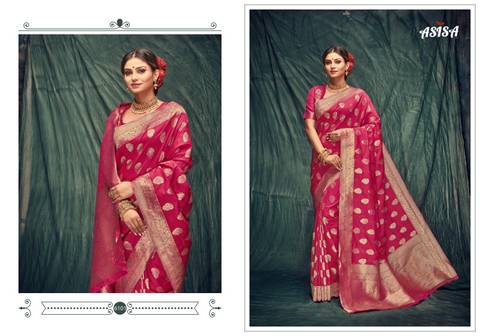 Asisa Tulsi 6101-6105 Banarasi Silk Designer Saree