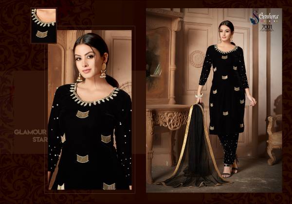 SN Zubi Vol7  7001-7004 Velvet Pakistani Style Suit